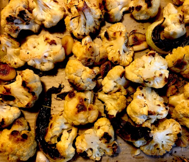 Roasted Garlic Cauliflower